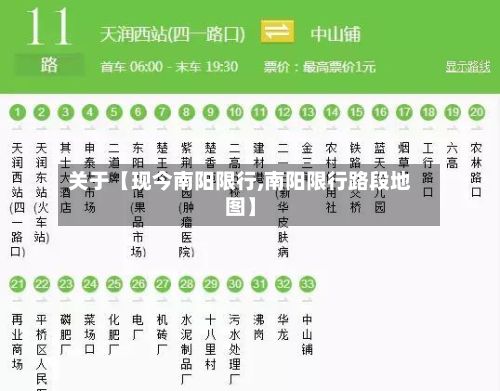关于【现今南阳限行,南阳限行路段地图】
