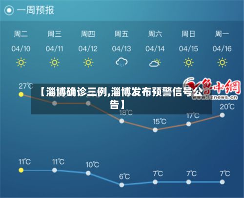 【淄博确诊三例,淄博发布预警信号公告】