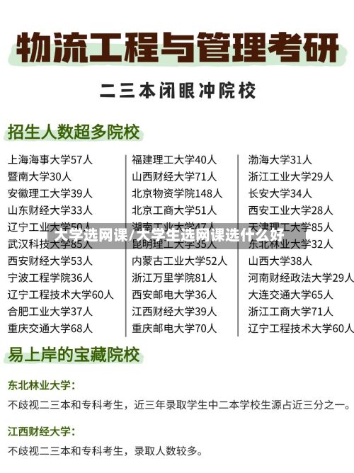 大学选网课/大学生选网课选什么好