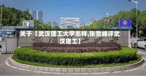关于【武汉理工大学怎样,张雪峰评武汉理工】