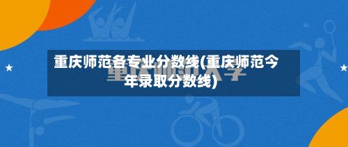 重庆师范各专业分数线(重庆师范今年录取分数线)