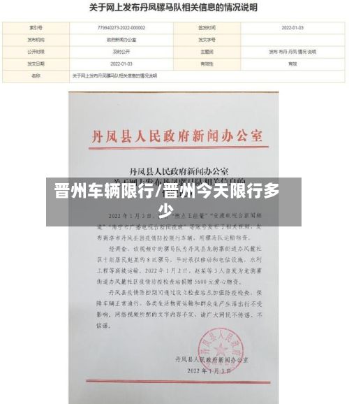 晋州车辆限行/晋州今天限行多少