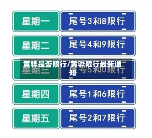 黄骅是否限行/黄骅限行最新通知