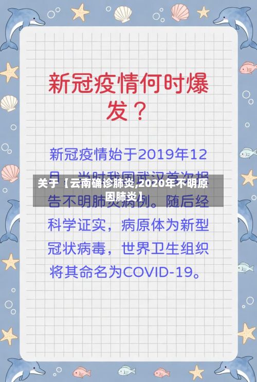 关于【云南确诊肺炎,2020年不明原因肺炎】-第2张图片