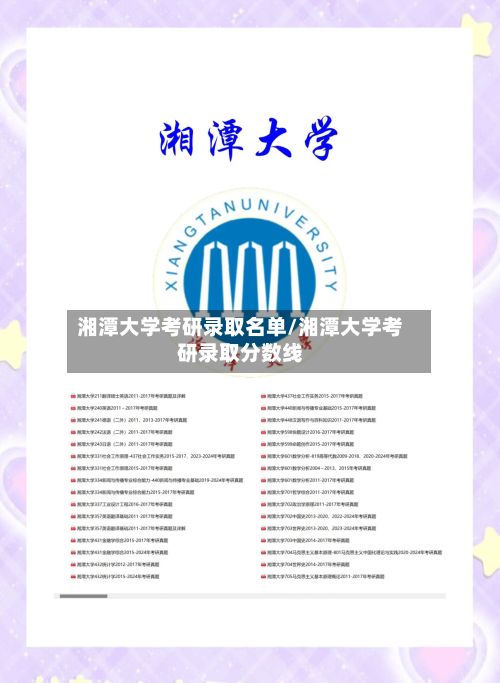 湘潭大学考研录取名单/湘潭大学考研录取分数线-第3张图片