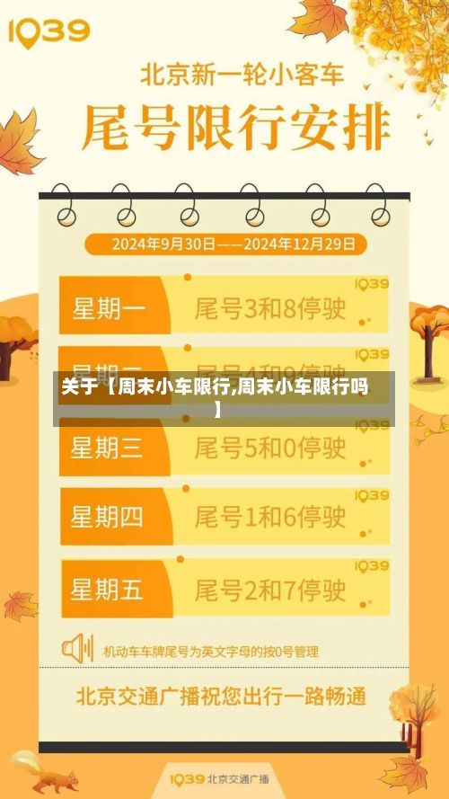 关于【周末小车限行,周末小车限行吗】-第2张图片