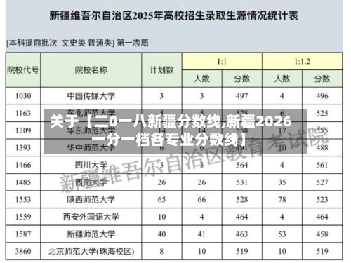 关于【二0一八新疆分数线,新疆2026一分一档各专业分数线】-第3张图片
