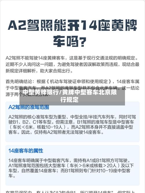 中型黄牌限行/黄牌中型客车北京限行规定