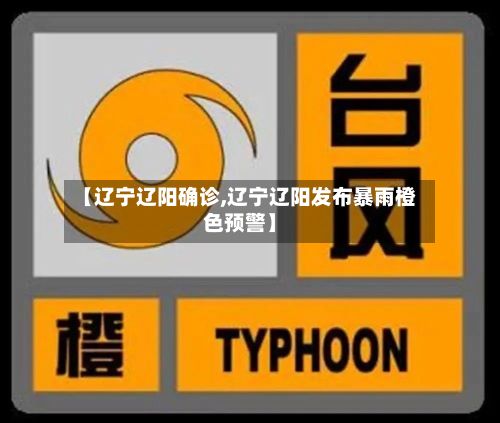 【辽宁辽阳确诊,辽宁辽阳发布暴雨橙色预警】