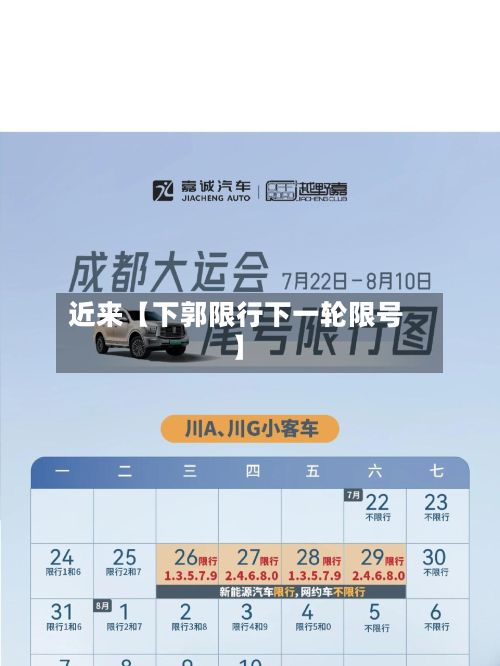 近来【下郭限行下一轮限号】-第1张图片