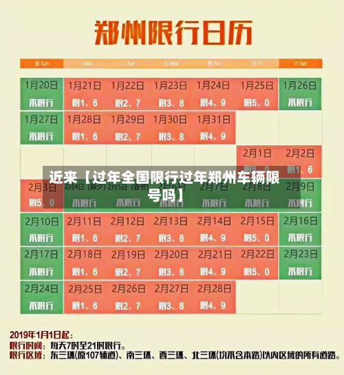 近来【过年全国限行过年郑州车辆限号吗】