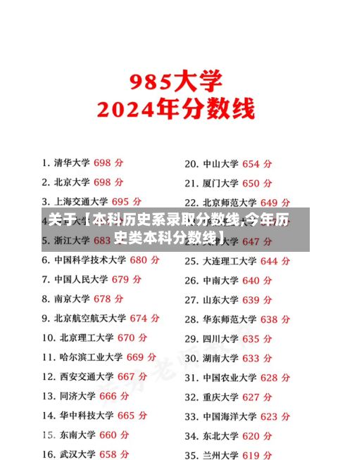 关于【本科历史系录取分数线,今年历史类本科分数线】