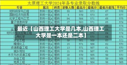 最近【山西理工大学是几本,山西理工大学是一本还是二本】-第1张图片