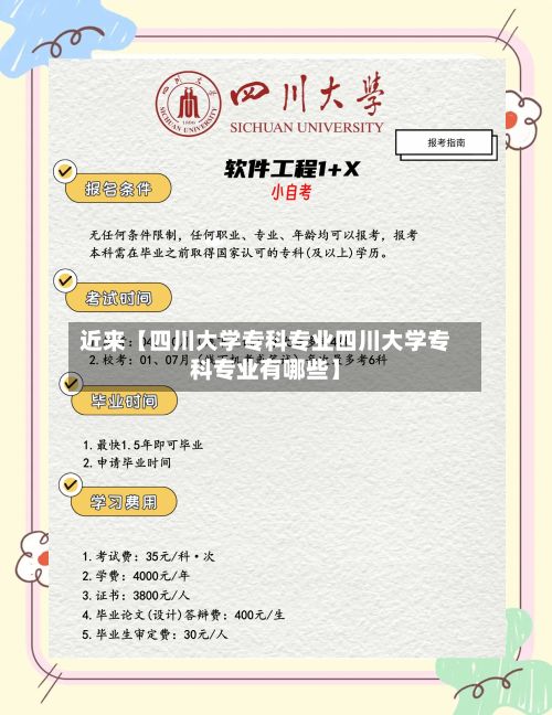 近来【四川大学专科专业四川大学专科专业有哪些】-第3张图片