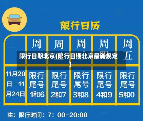 限行日期北京(限行日期北京最新规定)-第2张图片