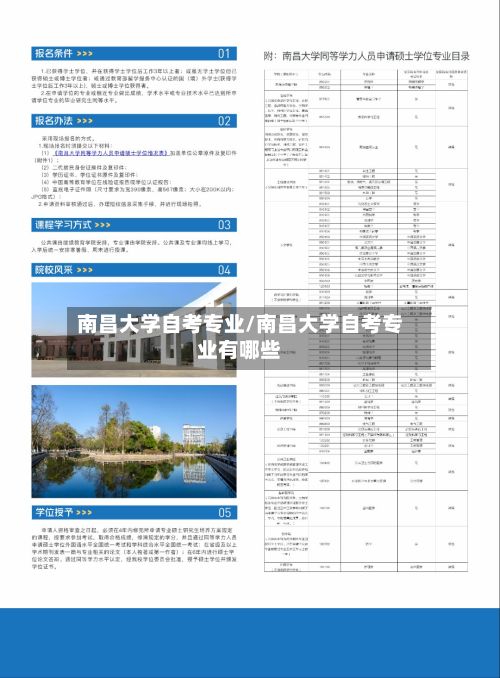 南昌大学自考专业/南昌大学自考专业有哪些