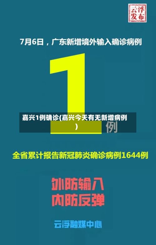 嘉兴1例确诊(嘉兴今天有无新增病例)