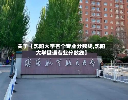 关于【沈阳大学各个专业分数线,沈阳大学俄语专业分数线】-第1张图片