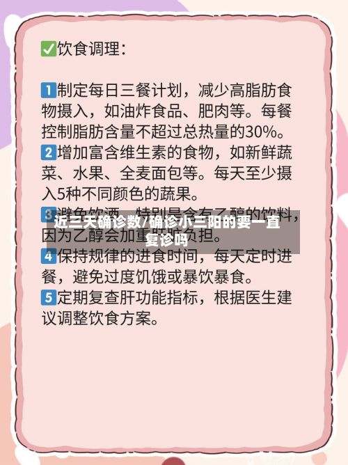 近三天确诊数/确诊小三阳的要一直复诊吗-第3张图片