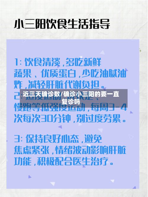 近三天确诊数/确诊小三阳的要一直复诊吗-第2张图片