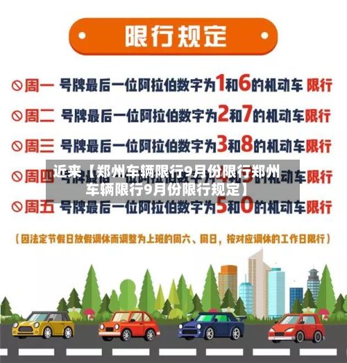 近来【郑州车辆限行9月份限行郑州车辆限行9月份限行规定】