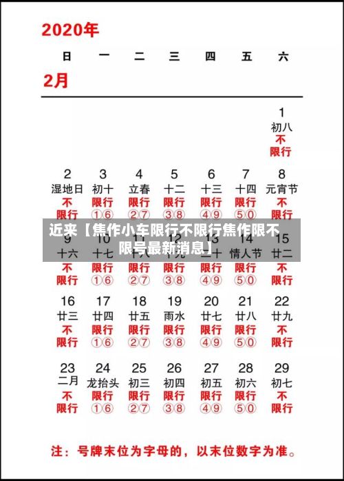 近来【焦作小车限行不限行焦作限不限号最新消息】-第2张图片