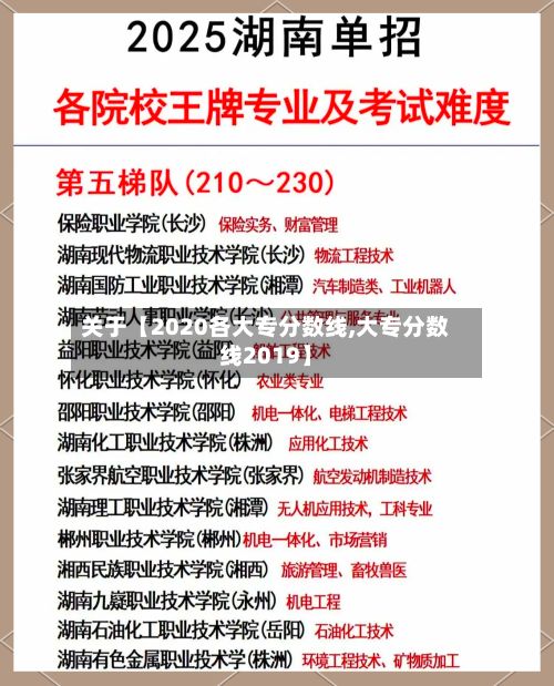 关于【2020各大专分数线,大专分数线2019】