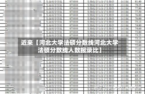 近来【河北大学法硕分数线河北大学法硕分数线人数报录比】-第2张图片