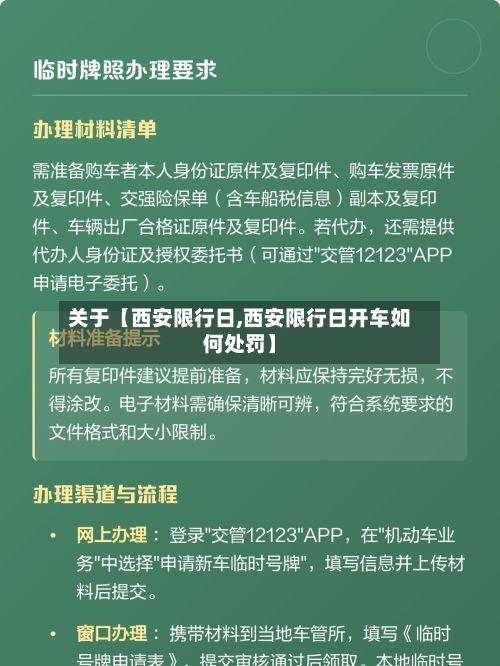 关于【西安限行日,西安限行日开车如何处罚】