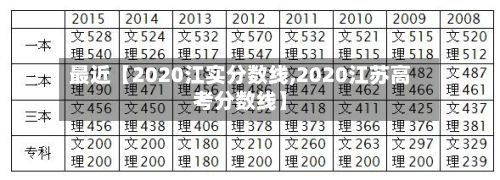 最近【2020江实分数线,2020江苏高考分数线】-第2张图片