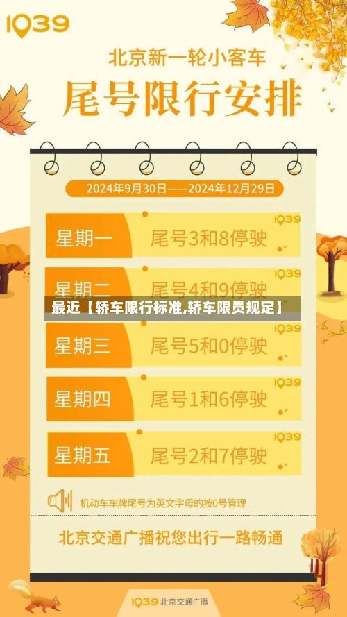 最近【轿车限行标准,轿车限员规定】