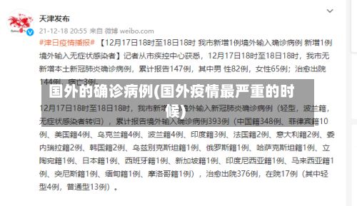 国外的确诊病例(国外疫情最严重的时候)-第2张图片